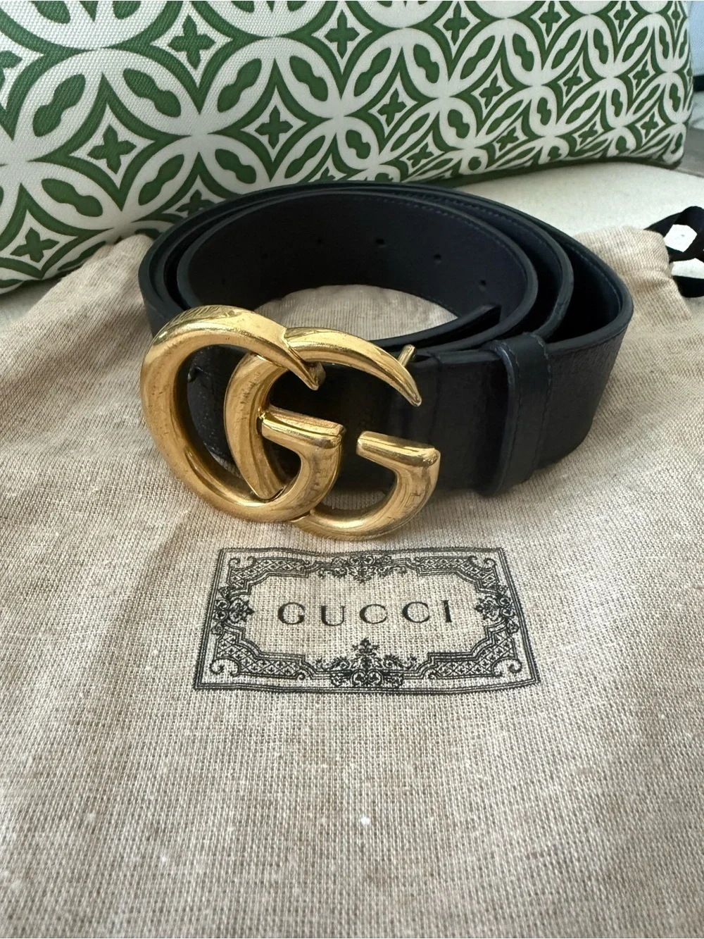 Gucci black leather